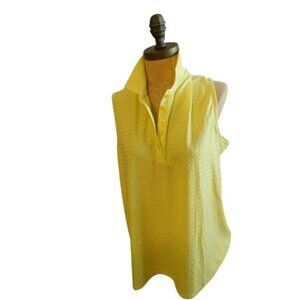 Antigua Size XXL 2X Plus Sz Desert Dry Sleeveless Ladies Sleeveless Golf Shirt